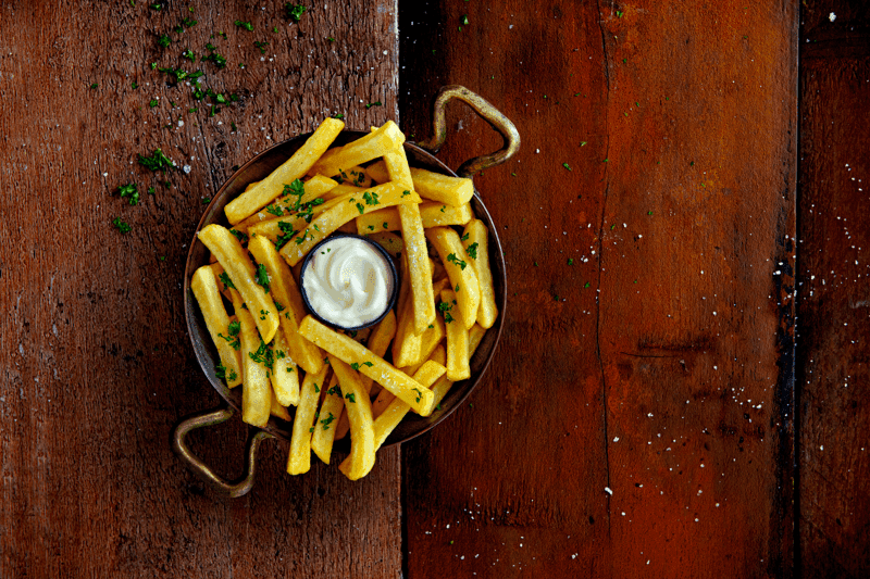 plate of fries of Aviko