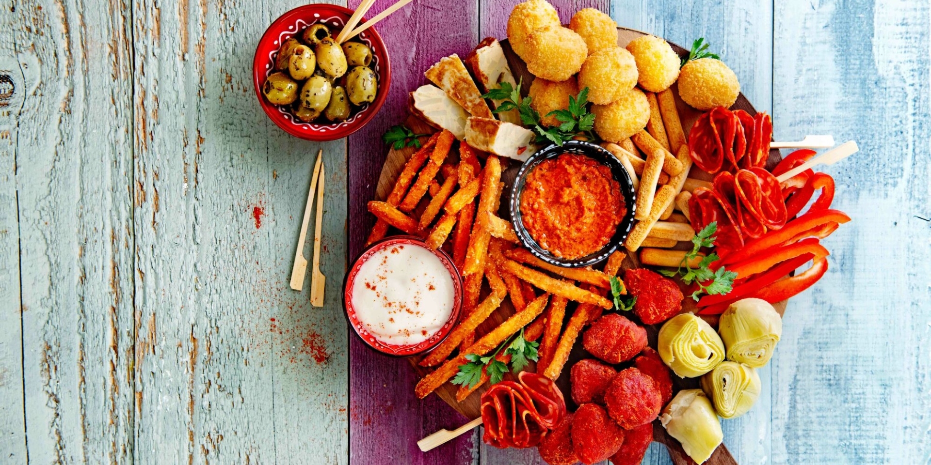 Aviko sharing platter budget tapas header