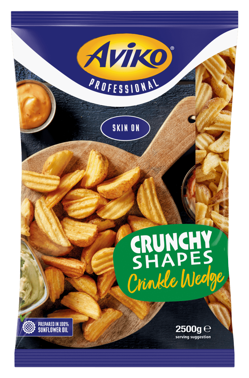 Crinkle wedges Aviko