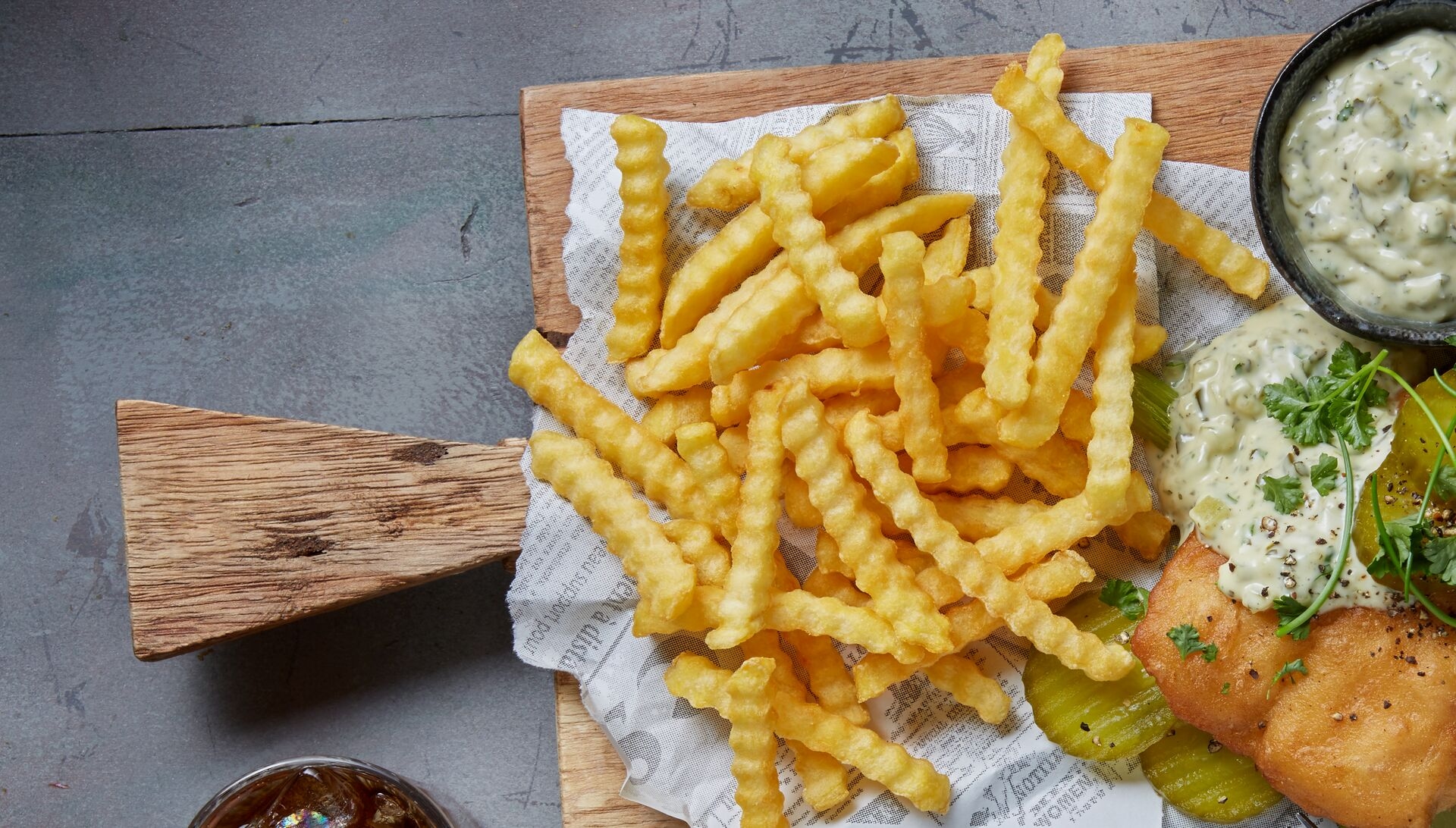 Aviko crinkle fries zig zag