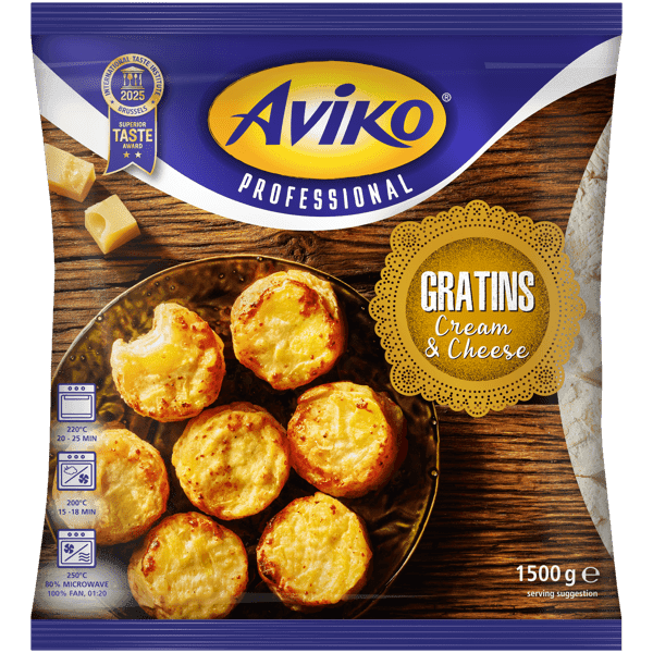 Aviko gratin cream and cheese